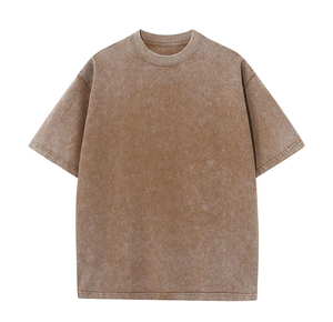 T-shirt d'été pour homme, t-shirt oversize, pull, chemisier unisexe, vintage, effet délavé à l'acide - Product Image 3