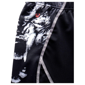 Wholesale Custom Made Solid Casual Men's <b>Compression</b> <b>Shorts</b> Elastic Waist Breathable Quick Dry Nylon/Polyester Fabric for - Product Image 5