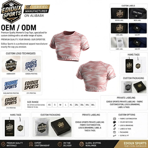 <b>Top</b> Selling Custom Polyester Material Made Women Crop <b>Tops</b> Reasonable Price Casual Wear Women Crop <b>Tops</b> - Product Image 4