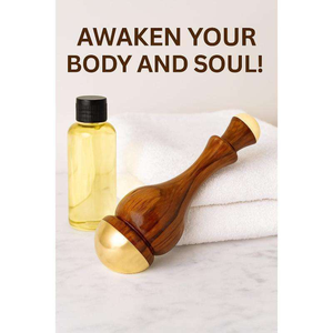 เครื่องนวดหน้าคันซา วานด์ พร้อมด้ามไม้เนื้อเนียน นวดหน้าอย่างอ่อนโยนเพื่อผ่อนคลายผิว ดูแลความงามประจำวัน งานฝีมือจากธรรมชาติ - Product Image 4