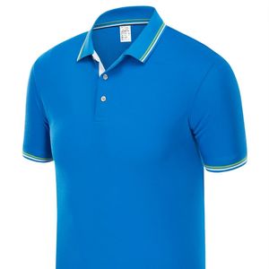 Men's Navy Blue <b>Half</b> Sleeve for <b>Shirt</b> Orange Trim Solid Design Formal Anti-Wrinkle Knitted Fabric Regular Fit <b>Button</b> Front - Product Image 2