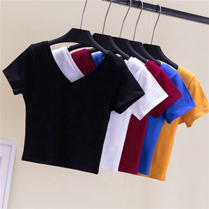 <b>Women</b> Crew <b>Neck</b> Sleeveless Crop Top Regular Fit Streetwear <b>T</b>-<b>Shirt</b> Denim Woven Tie Dye Printed All Seasons Wear - Product Image 5