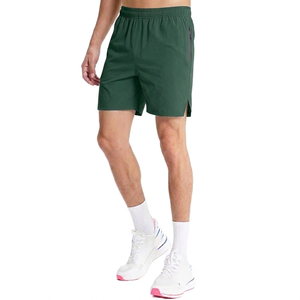 Pantalones Cortos Casuales de Algodón 240GSM para Hombre al por Mayor, Shorts de Playa de Verano de Color Liso con Cintura Elástica para Estilo Urbano - Product Image 3