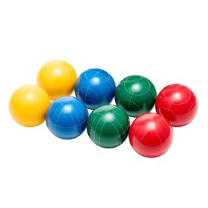 Set di Bocce da 90 mm con 8 Palline in Resina, Pallino Rosso/Verde/Blu/Giallo, 4 Colori, 2 Borse per il Trasporto e Corda di Misurazione, Giochi da Spiaggia - Product Image 5