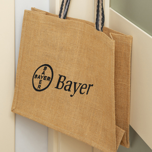 ราคาโรงงาน คุณภาพดี กระเป๋าผ้ากระสอบพิมพ์ลายสวยงาม รับสกรีนโลโก้ กระเป๋าช้อปปิ้งผ้าฝ้าย 100% สำหรับใช้ในตลาด - Product Image 5