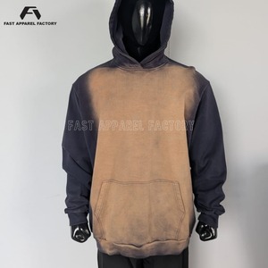 Superior Quality Men's 100% Cotton <b>Brown</b> and Grey Hoodie OEM Service Low MOQ Durable Sustainable Pullover <b>Brown</b> and Grey Hoodie - Product Image 2