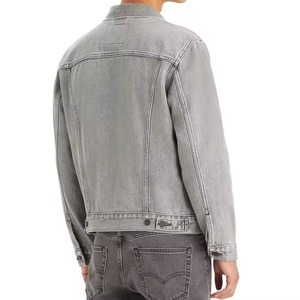 High Quality Denim <b>Jacket</b> for <b>Men</b> Custom Logo Casual Streetwear Riding Style Jeans Outerwear Customized logo <b>Men's</b> Casual <b>Jacket</b> - Product Image 4