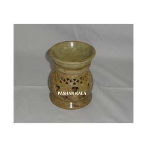 Natural Soapstone Fragrance Aroma <b>Oil</b> <b>Burner</b> Carved Round Shape Of Home Decoration High Class Quality Manufacture And Exporters - Product Image 6