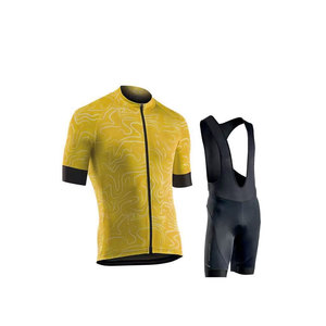 Ensemble de maillot de cyclisme numérique respirant et de haute qualité, deux pièces, séchage rapide, options de tailles adultes, logo personnalisé - Product Image 4