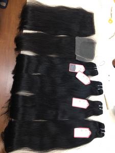 VENTE EN GROS Mèches et extensions de cheveux 5x5 à fermeture droite-Cheveux raides vietnamiens-Couleur 1b/18C-Cheveux humains Remy vierges à 100% - Product Image 5