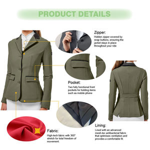 SIDDIQUI HOSINEX Professional <b>Equestrian</b> Uniform Horse Riding Apparel Spandex/Cotton/Polyester Lightweight Eco-Friendly Custom - Product Image 5
