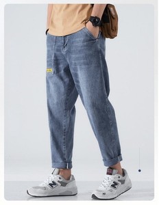 Venta Caliente: Jeans de Mezclilla para Hombre, Estilo Japonés, Lavado a la Piedra, Elásticos, Corte Recto y Ajustado, Venta al Por Mayor en Bangladesh - Product Image 5