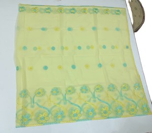 Wholesale Embroidered <b>Chiffon</b> Shawl Wrap Floral Sequin Work Dupatta Pastel Women <b>Scarf</b> - Product Image 4