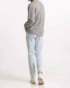 Suéter de Punto Jacquard Personalizado con Logotipo, Ropa de Invierno para Hombre de Talla Grande, Diseña Tu Propia Marca, Suéter de Punto Negro de Algodón y Lana para Hombre - Product Image 5