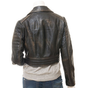 Women <b>Real</b> <b>Leather</b> Motorcycle Biker <b>Jacket</b> Classic Fashion Manufacturer Women Genuine <b>Leather</b> <b>Jacket</b> Custom Moto Biker Style - Product Image 3