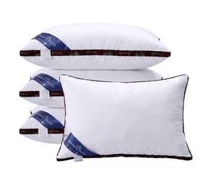 Oreiller de sommeil en coton de qualité supérieure, prêt à être expédié en gros, respirant, lavable, confortable pour le lit, prix direct usine, OEM personnalisé - Product Image 1