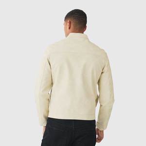 Veste en cuir pour homme de style motard, modèle 2027, prix abordable, en cuir pleine fleur, respirante et de bonne qualité - Product Image 2