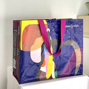 Bolsas de Mano Plegables Reutilizables de Color Personalizado de Alta Calidad para Mujer, Bolsas de Compras de PP Tejido OEM/ODM con Logotipos, Fábrica de Vietnam - Product Image 3