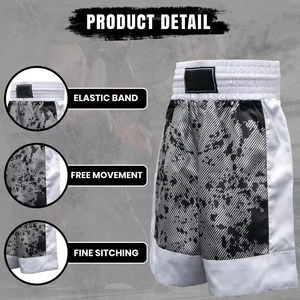 Ensemble de vêtements de sport unisexe respirant pour la boxe, avec logo frontal, design personnalisé par sublimation, dernier style - Product Image 4