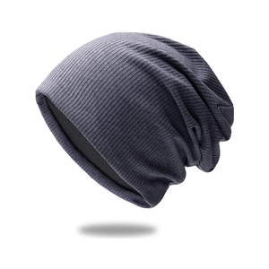 Bonnet unisexe noir en gros, 100 % acrylique, tricoté, couleur unie, décontracté, pour l'hiver, pour adultes, 56-58 cm - Product Image 5