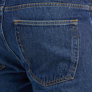 Jeans en denim pour homme FIT FORNESS INTERNATIONAL, respirant, léger, taille mi-haute, coupe droite, jambe large, grande taille, coupe ample, délavage clair effet monkey wash - Product Image 4