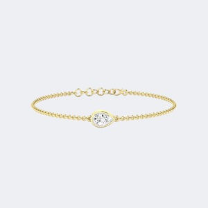 925 Sterling <b>Silver</b> Pear Shape Lab Grown Diamond <b>Bracelet</b> Women Luxury 0.70CTW Certified EF Color VS VVS Purity <b>Bangle</b> Jewelry - Product Image 2