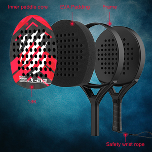 Raquetas de Pádel de Otras Marcas Personalizables OEM, Raqueta de Pádel de Fibra de Carbono EVA, Forma Redonda, Superficie Rugosa, Ligera y Duradera - Product Image 3