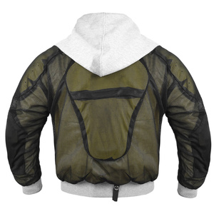 Sudadera con Capucha Gris para Hombre, Corte Regular, Casual, con Cierre y Bolsillo Frontal, Material French Terry, para Otoño - Product Image 6