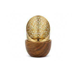 Quemador de Incienso de Madera con Tapa de Metal Negro, Diseño de Árbol Lunar, Difusor Aromático para Decoración del Hogar - Product Image 2