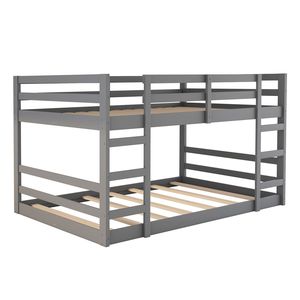 เตียงสองชั้นสีเทาแบบเต็มขนาดพร้อมบันได (รหัสสินค้าเก่า WF286327AAE) สำหรับเด็ก - Product Image 4