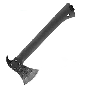 Hache avec lame en acier forgé et manche noir pour la survie - Product Image 3