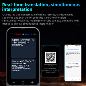 <span class=keywords><strong>Traduttore</strong></span> Vocale Intelligente <span class=keywords><strong>Portatile</strong></span> AI 138 Lingue Online e Offline Guida Turistica Traduzione Simultanea per Riunioni con Funzione WiFi - Product Image 3