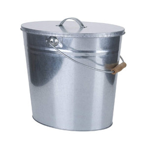 Heavy Duty Metal Waste <b>Bin</b> <b>with</b> <b>Lid</b> & Handle for Industrial Garbage Collection Solutions - Product Image 1