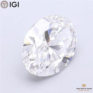 Diamante Ovalado Cultivado en Laboratorio CVD, Color E, Claridad VVS1, para Colgante de Lujo Personalizado de 2.00 Quilates con Certificado IGI - Product Image 6