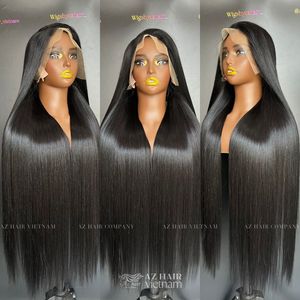 Super doble dibujado 12A grado hueso pelo recto cutícula alineada extensiones de cabello humano virgen crudo pelucas de encaje completo de larga duración - Product Image 5