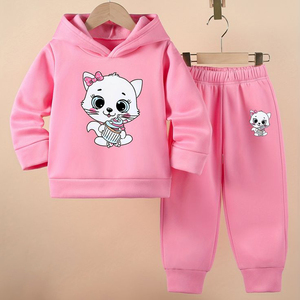 Custom Girls Tracksuit Set Personalized Logo Design Streetwear <b>Hoodie</b> Jacket and Trouser Unisex Fit Casual Fashion Wear Outfit - Product Image 2
