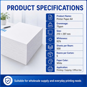 กระดาษปริ้นเตอร์ PPVN A4 75 แกรม 500 แผ่น x 5 รีม กระดาษถ่ายเอกสารคุณภาพพรีเมียม - Product Image 3