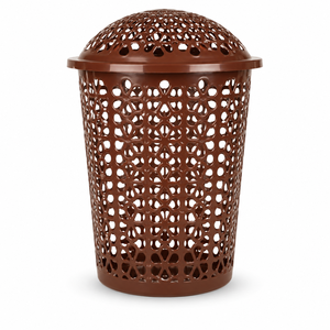 Eco-Friendly <b>Plastic</b> Laundry Basket <b>Lid</b> ISO Certified Made India for Home Hotel Bathroom Bedding Use Durable Clothes Storage <b>Bin</b> - Product Image 5