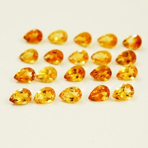 Citrino Natural de Alta Calidad, Piedras Preciosas con Corte de Pera, Certificado por Terceros, Juego de Colores Variados, Lote Mixto, para Fabricación de Joyería Artesanal, Brandy FF - Product Image 3