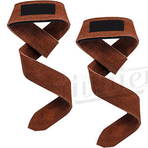 สายรัดข้อมือยกน้ำหนักหนังวัวแท้กันลื่น ระบายอากาศได้ดี สำหรับทุกเพศ  รับผลิตตามสั่งพร้อมโลโก้  หลายสี  บริการ ODM OEM - Product Image 1