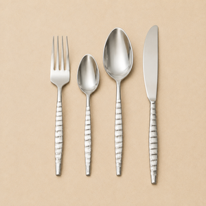 Premium Stainless Steel Fork Spoon Knife Collection with Refined Hammered Texture and Lasting Brilliance - Product Image 3