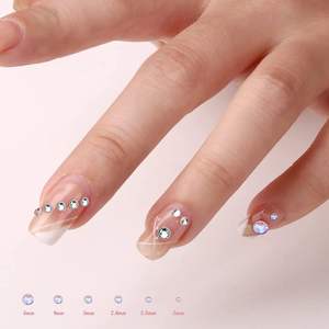 Strass adhésifs plats pour femmes, pierres décoratives pour les yeux, autocollants pour l'artisanat, les cheveux, le visage et les dents - Product Image 4