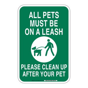 Laisse pour animaux de compagnie Brady et panneau de nettoyage pour parcs, campus et espaces publics - Product Image 1