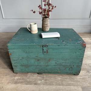 Caja de Madera Antigua Extra Grande para Mantas, Baúl Rústico de Madera Maciza, Cofre Vintage Estilo Granja para Dormitorio o Sala de Estar - Product Image 4