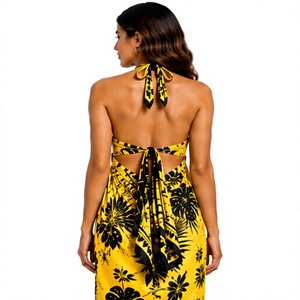 OEM ODM microfiber Sarong Women <b>Beach</b> <b>Wrap</b> tropical palm Lightweight Cover Up Skirt Tropical Island Resort Fashion New Arrival - Product Image 2