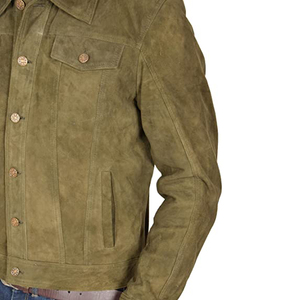 Chaqueta de mezclilla para hombre, de invierno, con forro polar grueso, estilo casual, holgada, cálida, para trabajo, estilo coreano moderno, talla grande, OEM - Product Image 3