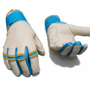 Gants de frappeur de baseball professionnels personnalisés, cuir de vachette de haute qualité, gants de softball, tailles adultes et jeunes, antidérapants - Product Image 1