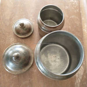 <b>Stainless</b> <b>Steel</b> Spice Storage <b>Container</b> Set with Antique Design Perfect for Decorative Tabletop Home Storage and Organization - Product Image 4