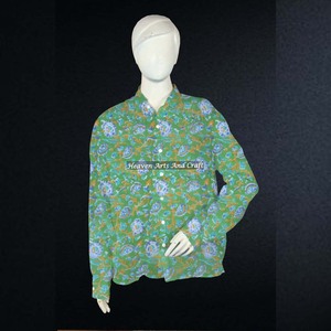 Túnica india con estampado floral bohemio para mujer, diseño bohemio, ropa de algodón, estilo gitano hippie, camisa túnica, ropa de la India y Pakistán - Product Image 3