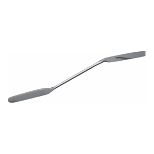 Spatule double courbée en acier inoxydable BOCHEM, résistante à la chaleur, polie, pour la manipulation d'échantillons en laboratoire - Product Image 3